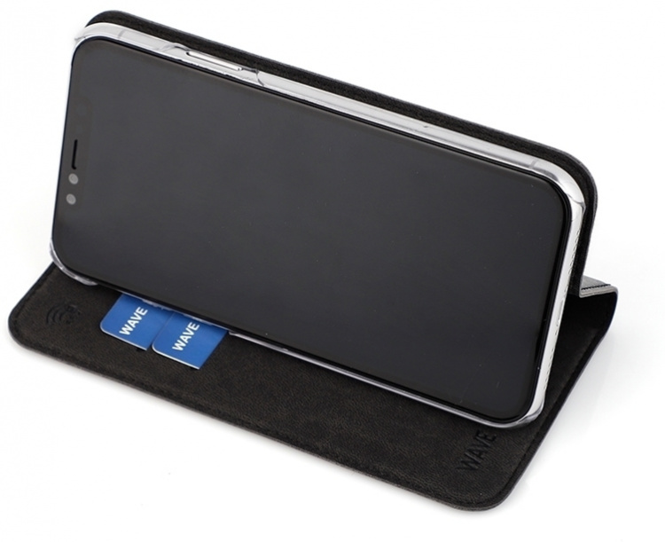 Wave BookCase beskyttelsesveske, iPhone XR, svart