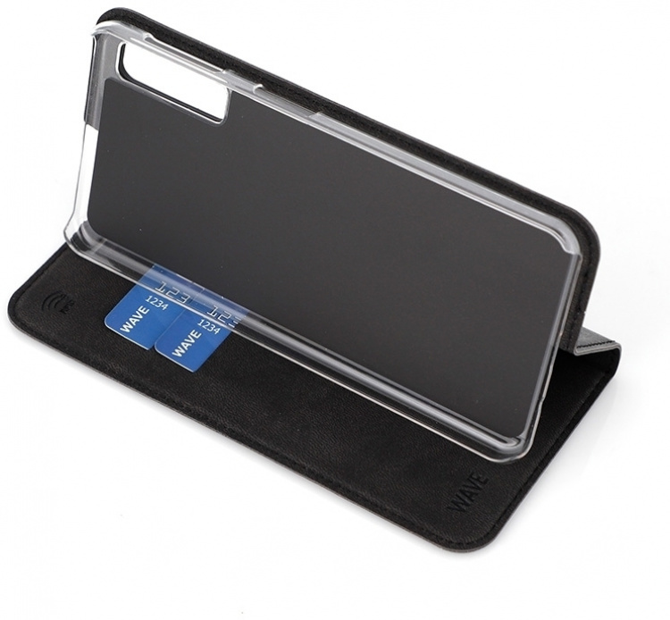 Wave BookCase beskyttelsesveske, Samsung Galaxy A7 (2018), svart