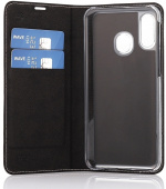 Wave BookCase beskyttelsesveske, Samsung Galaxy A40, rosa gull