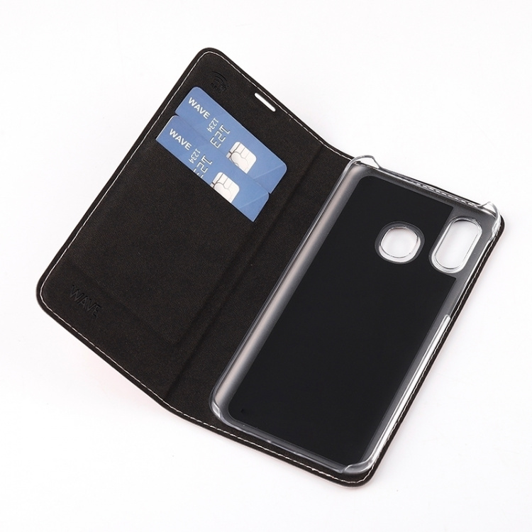 Wave BookCase beskyttelsesveske, Samsung Galaxy A40, rosa gull