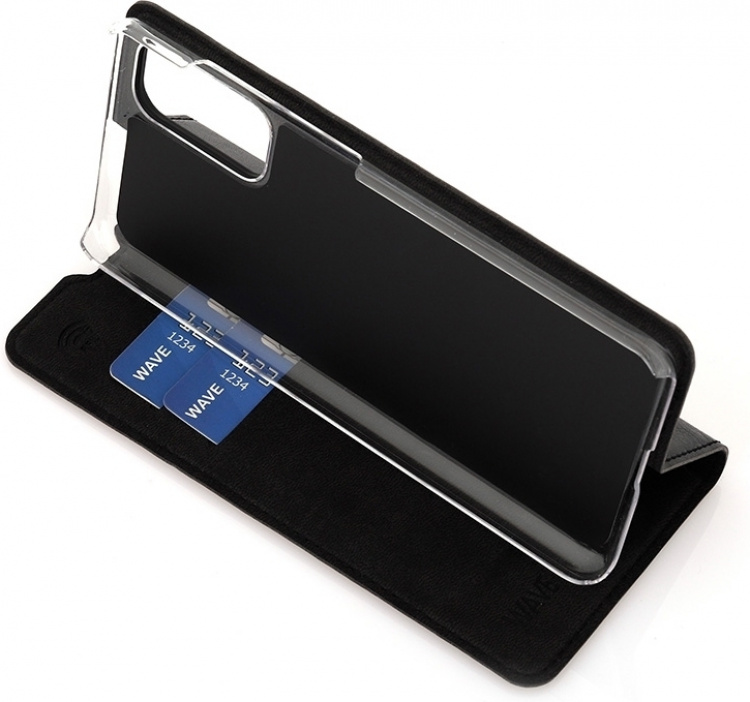 Wave BookCase beskyttelsesveske, Samsung Galaxy S20, svart Wave BookCase beskyttelsesveske, Samsung Galaxy S20, svart
