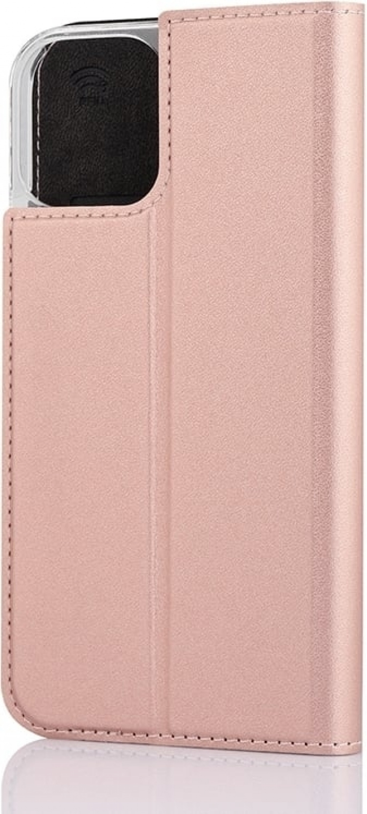 Wave BookCase iPhone 12 Pro / iPhone 12-etui, rosa gull Wave BookCase iPhone 12 Pro / iPhone 12-etui, rosa gull