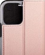 Wave BookCase iPhone 12 Pro / iPhone 12-etui, rosa gull Wave BookCase iPhone 12 Pro / iPhone 12-etui, rosa gull