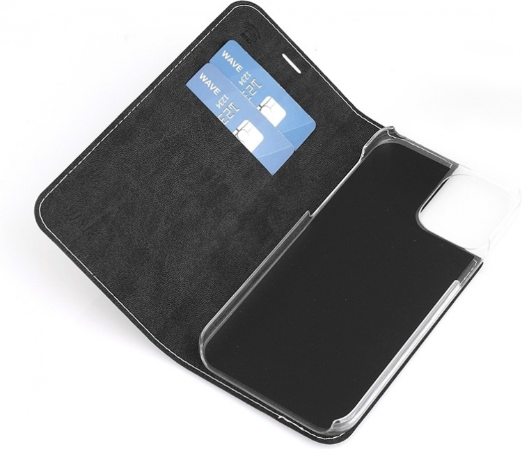 Wave BookCase iPhone 12 Pro / iPhone 12-etui, rosa gull Wave BookCase iPhone 12 Pro / iPhone 12-etui, rosa gull