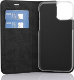 Wave BookCase-etui, iPhone 12 Pro / iPhone 12, svart