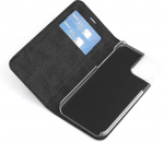 Wave BookCase-etui, iPhone 12 Pro / iPhone 12, svart