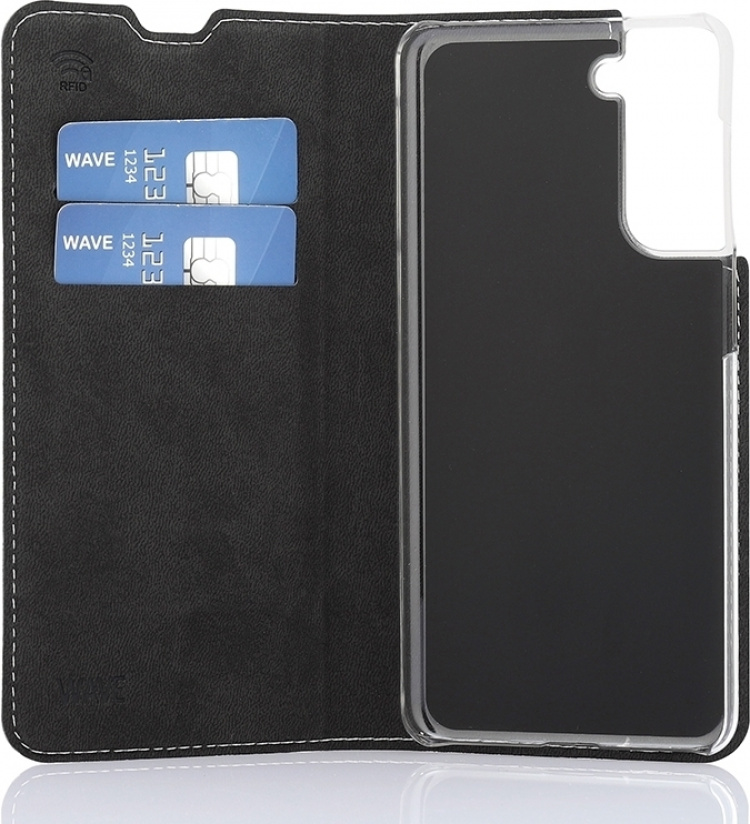 Wave BookCase beskyttelsesveske, Samsung Galaxy S21, rosa gull