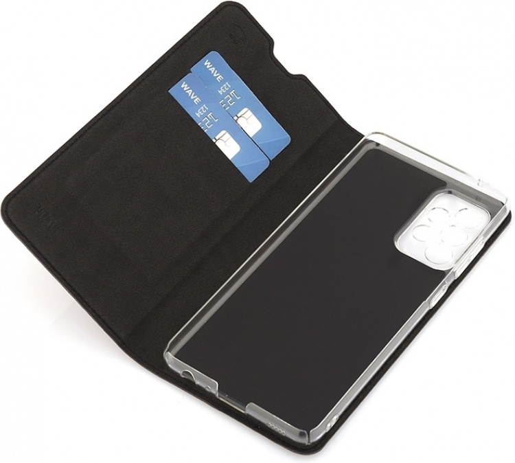 Wave BookCase beskyttelsesveske, Samsung Galaxy A52 / A52 5G / A52s, svart Wave BookCase beskyttelsesveske, Samsung Galaxy A52 / A52 5G / A52s, svart