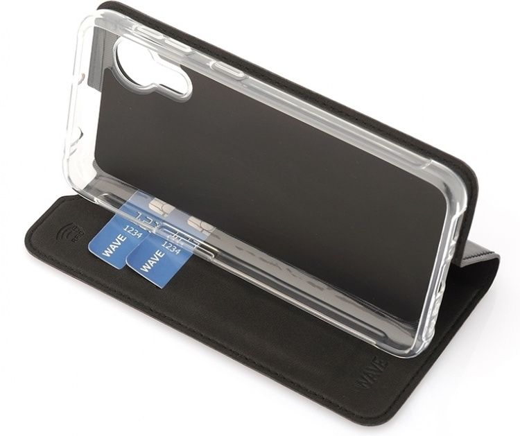 Wave BookCase beskyttelsesveske, Samsung Galaxy Xcover 5, svart