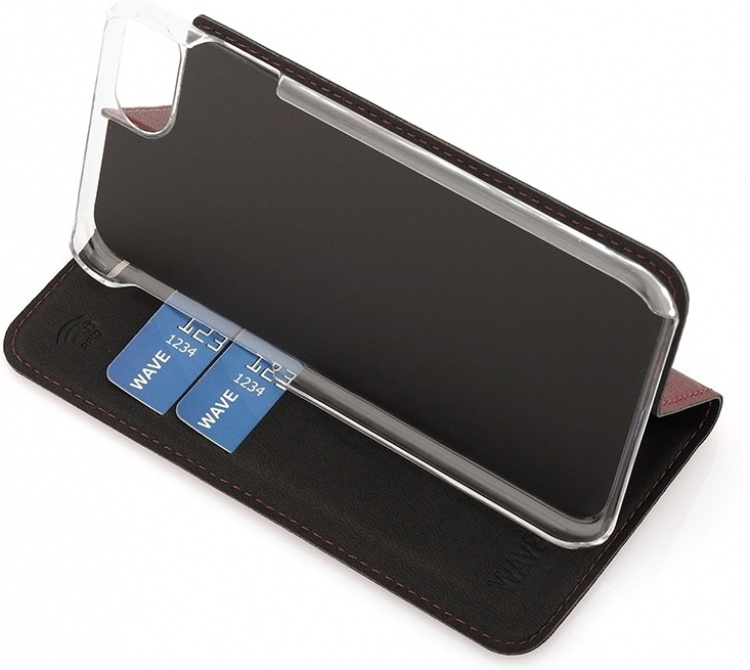 Wave BookCase beskyttelsesveske, iPhone 7/8/SE, Smoky Sangria