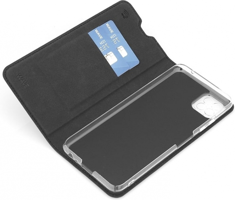 Wave BookCase beskyttelsesveske, Samsung Galaxy A22 5G, svart
