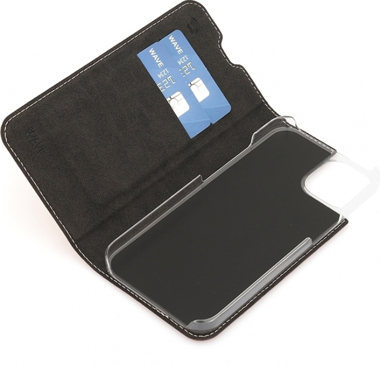 Wave BookCase beskyttelsesveske, iPhone 13, rosa gull