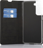 Wave BookCase beskyttelsesveske, Samsung Galaxy S21 FE 5G, svart