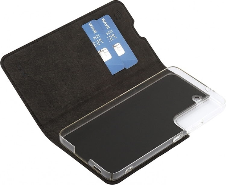 Wave BookCase beskyttelsesveske, Samsung Galaxy S22 5G, svart