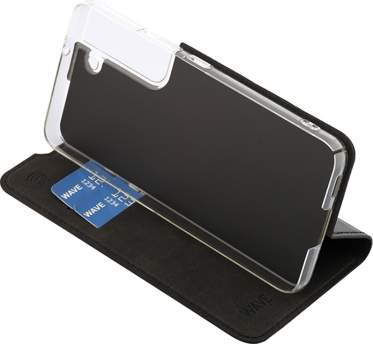 Wave BookCase beskyttelsesveske, Samsung Galaxy S22 5G, svart