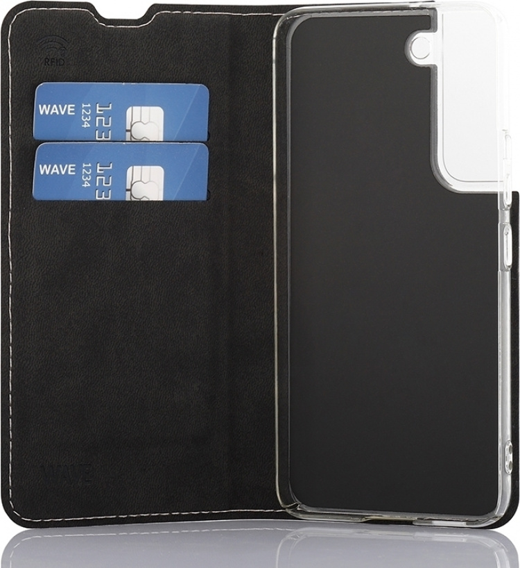 Wave BookCase beskyttelsesveske, Samsung Galaxy S22 5G, rosa gull