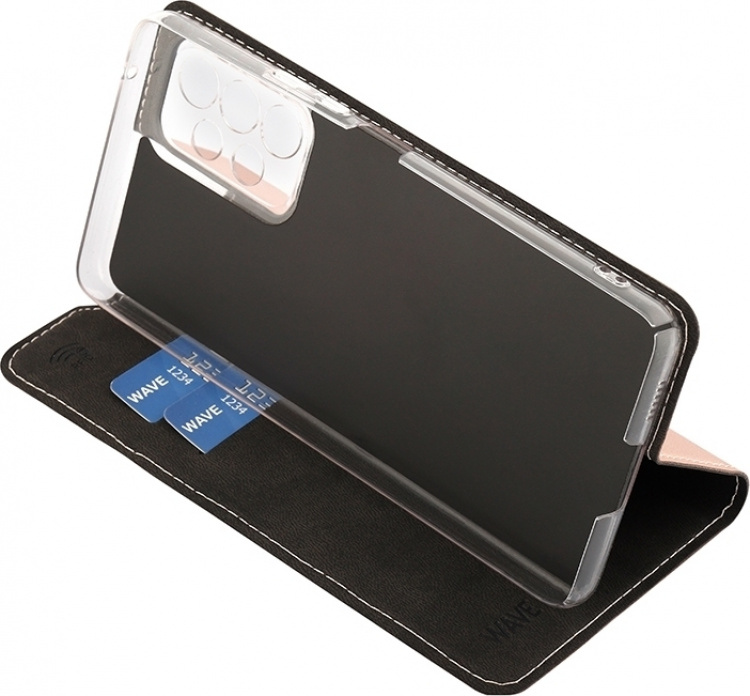 Wave BookCase beskyttelsesveske, Samsung Galaxy A53 5G, rosa gull