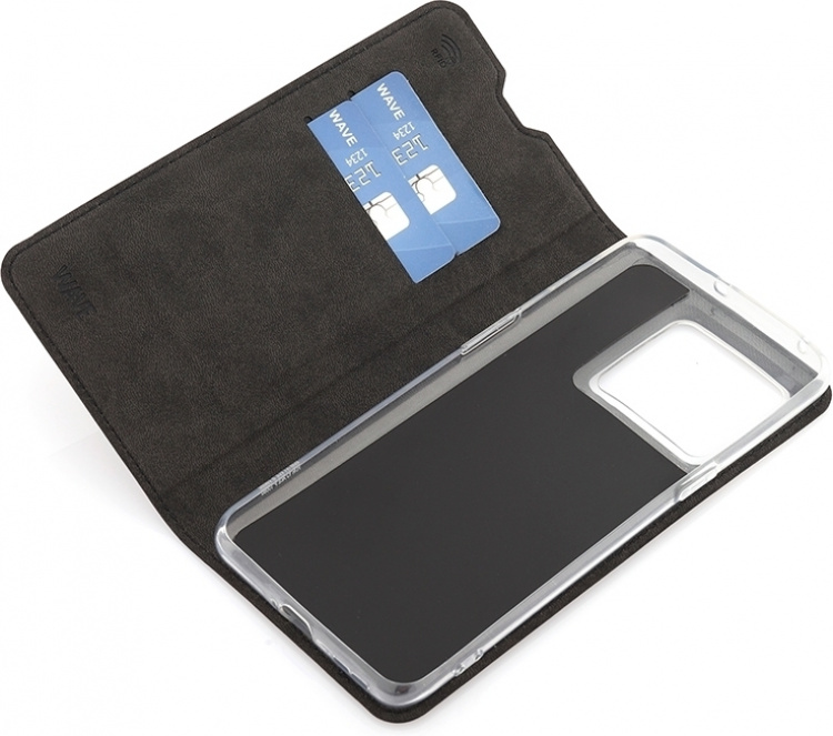 Wave BookCase beskyttelsesveske, OnePlus 10T 5G, svart