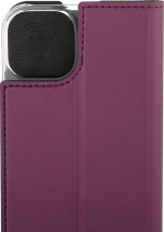 Wave BookCase beskyttelsesveske, iPhone 14, Smoky Sangria