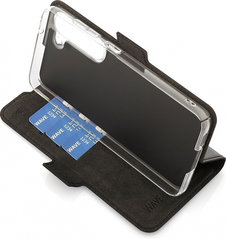 Wave BookCase beskyttelsesveske, Samsung Galaxy S23, svart