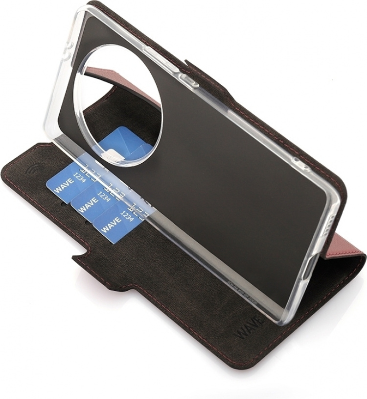 Wave BookCase beskyttelsesveske, Honor Magic5 Lite, Smoky Sangria Wave BookCase beskyttelsesveske, Honor Magic5 Lite, Smoky Sangria