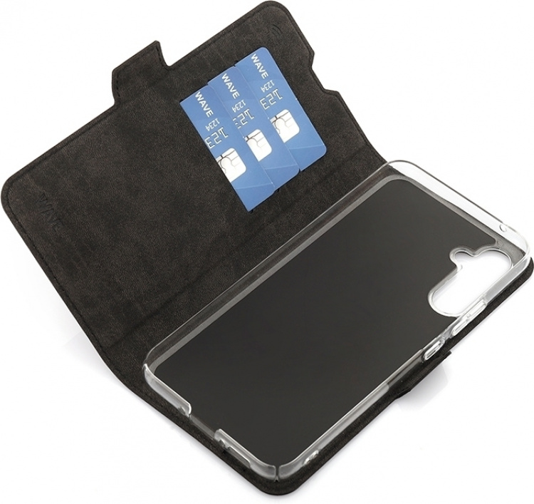 Wave BookCase beskyttelsesveske, Samsung Galaxy A34 5G, svart