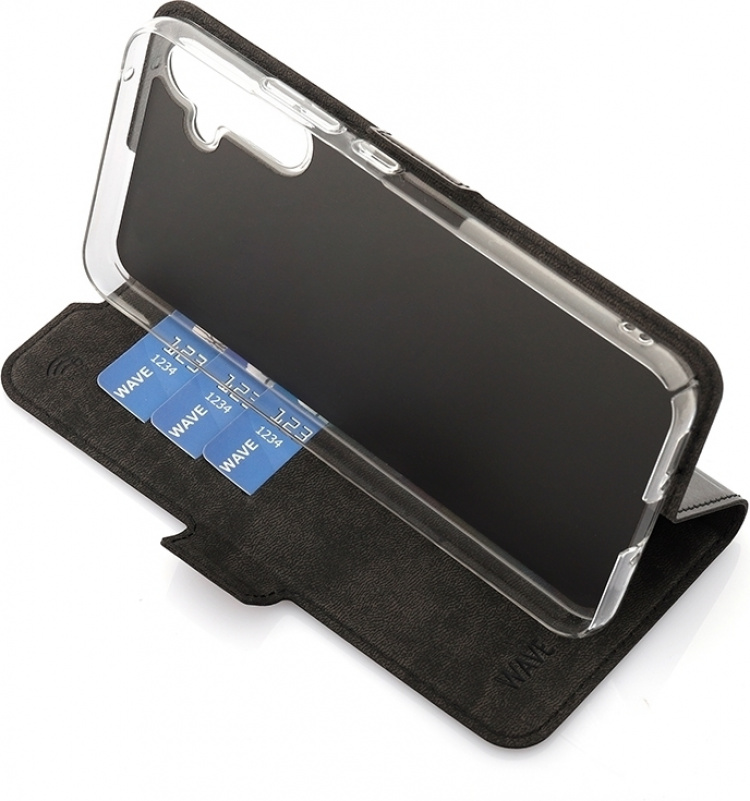 Wave BookCase beskyttelsesveske, Samsung Galaxy A34 5G, svart