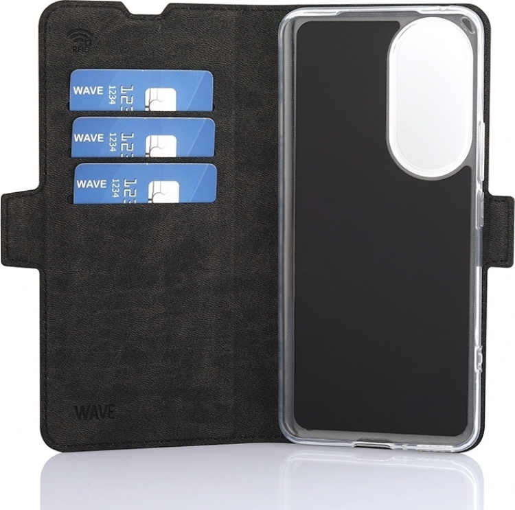 Wave BookCase beskyttelsesveske, Honor 90, svart
