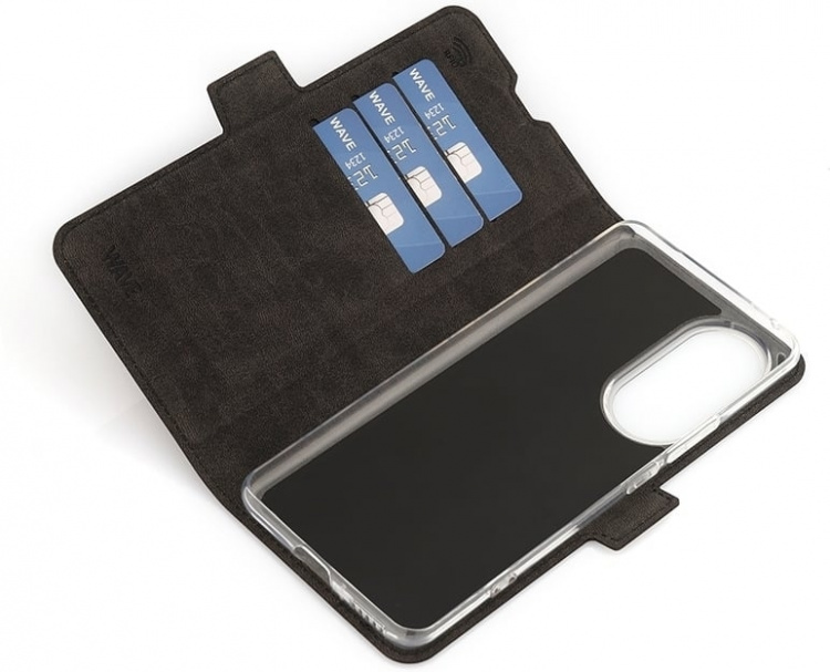 Wave BookCase beskyttelsesveske, Honor 90, svart