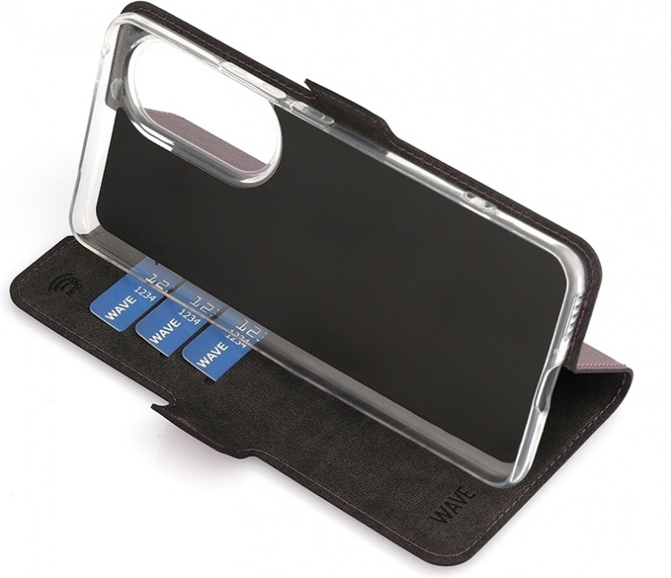 Wave BookCase beskyttelsesveske, Honor 90, Smoky Sangria