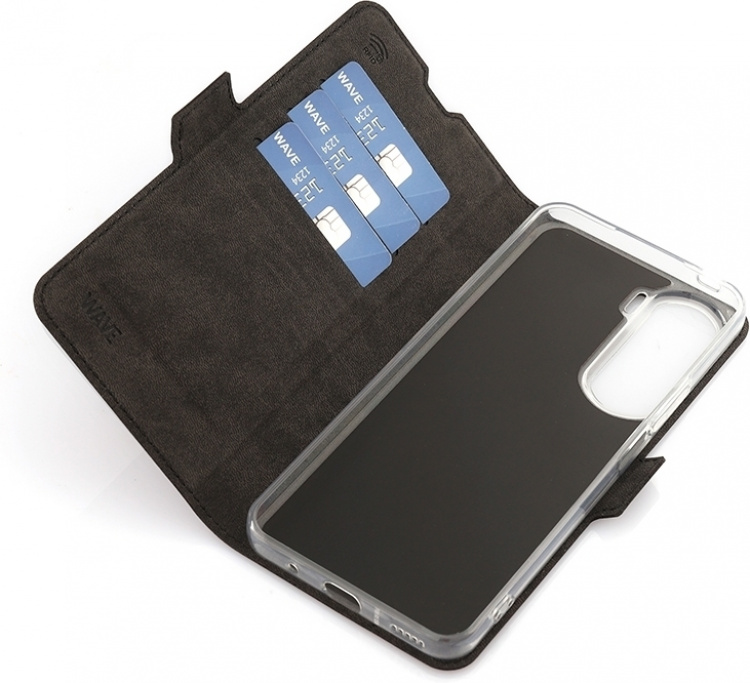 Wave BookCase beskyttelsesveske, Honor 90 Lite, svart