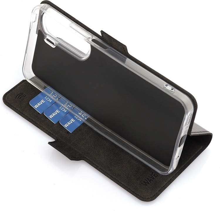 Wave BookCase beskyttelsesveske, Honor 90 Lite, svart