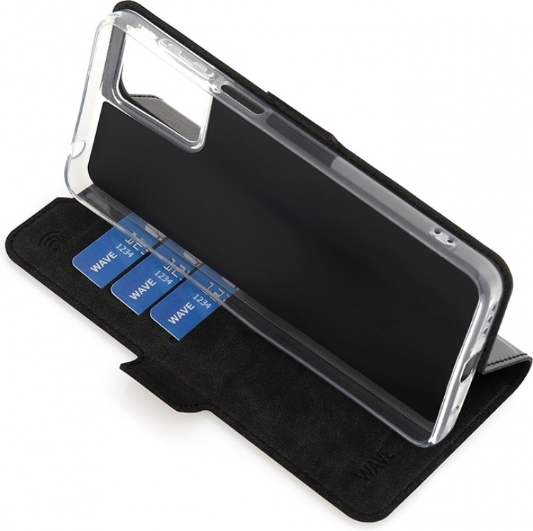 Wave BookCase beskyttelsesveske, Motorola Moto G14, svart