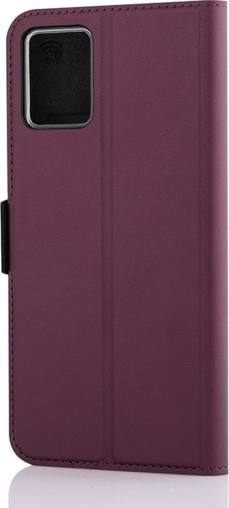 Wave BookCase beskyttelsesveske, Motorola Moto E13, Smoky Sangria