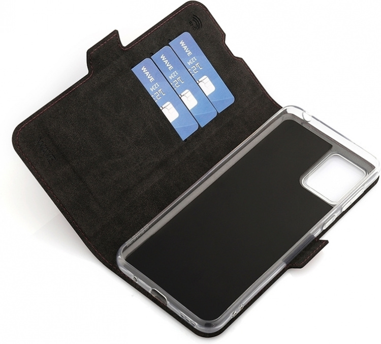 Wave BookCase beskyttelsesveske, Motorola Moto E13, Smoky Sangria