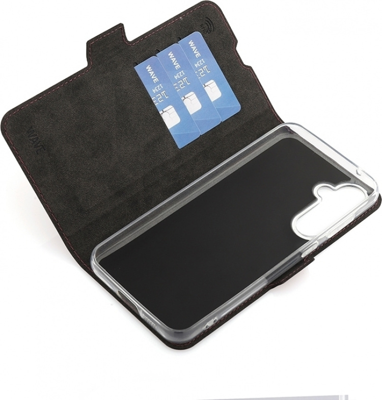 Wave BookCase beskyttelsesveske, Samsung Galaxy S23 FE 5G, Smoky Sangria