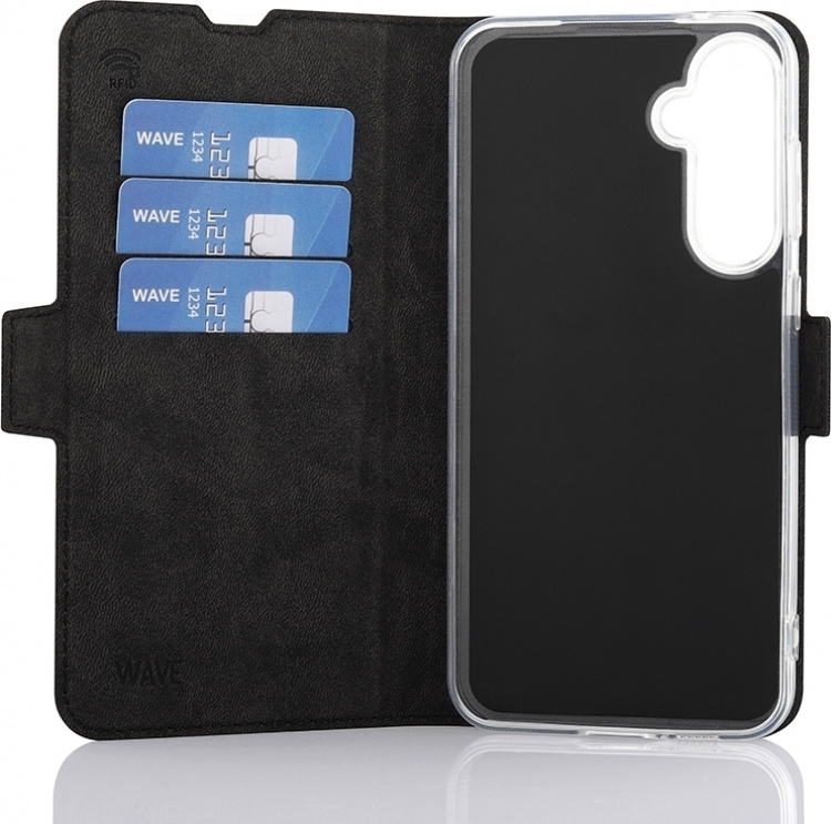 Wave BookCase beskyttelsesveske, Samsung Galaxy S23 FE 5G, svart