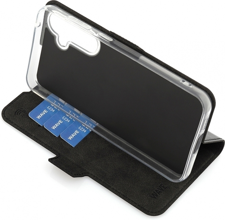 Wave BookCase beskyttelsesveske, Samsung Galaxy S23 FE 5G, svart