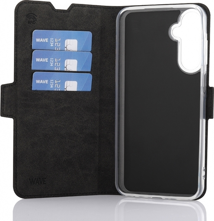 Wave BookCase, Samsung Galaxy A25 5G, svart