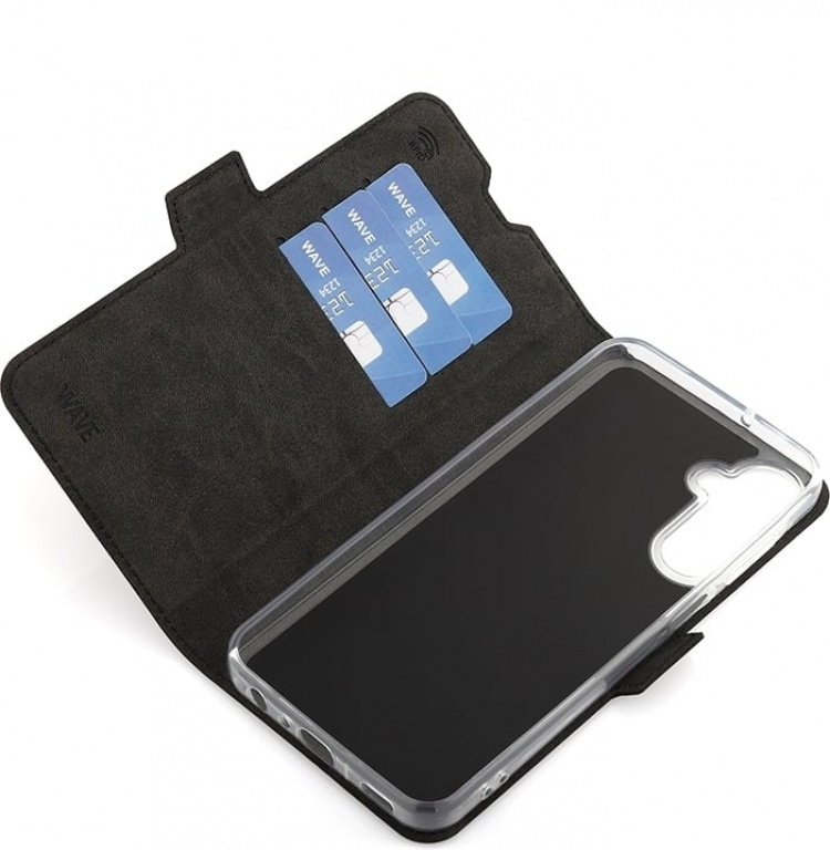 Wave BookCase, Samsung Galaxy A25 5G, svart