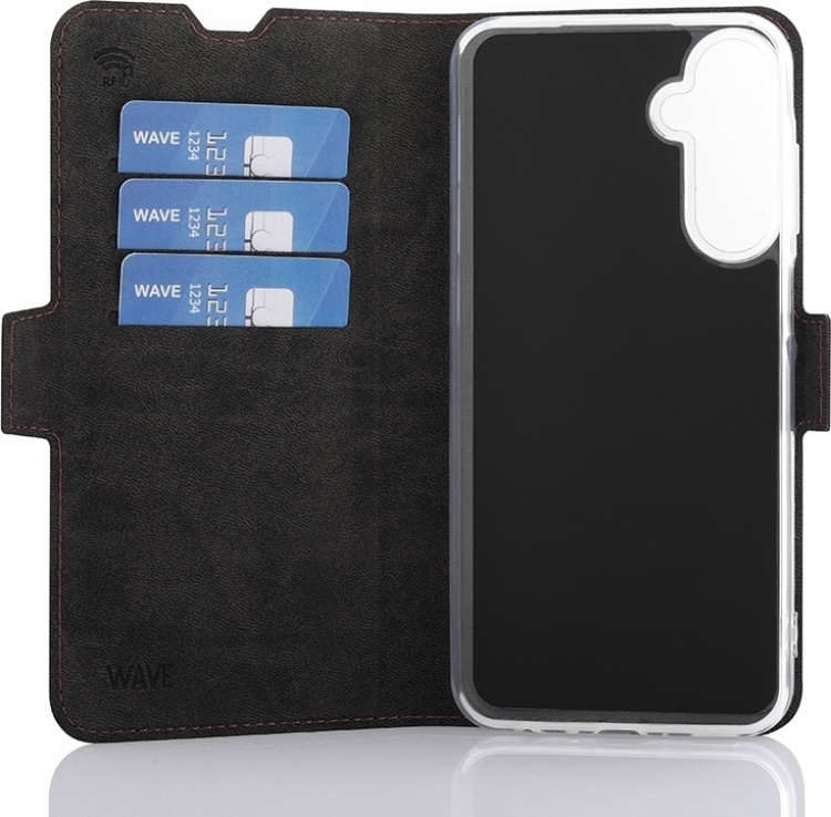 Wave BookCase, Samsung Galaxy A25 5G, Smoky Sangria Wave BookCase, Samsung Galaxy A25 5G, Smoky Sangria