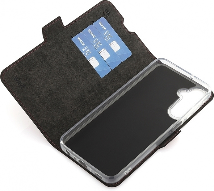 Wave BookCase, Samsung Galaxy A25 5G, Smoky Sangria Wave BookCase, Samsung Galaxy A25 5G, Smoky Sangria