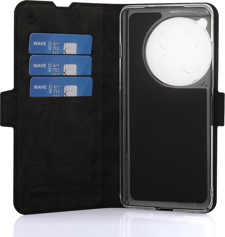 Wave BookCase beskyttelsesveske, OnePlus 12 , svart