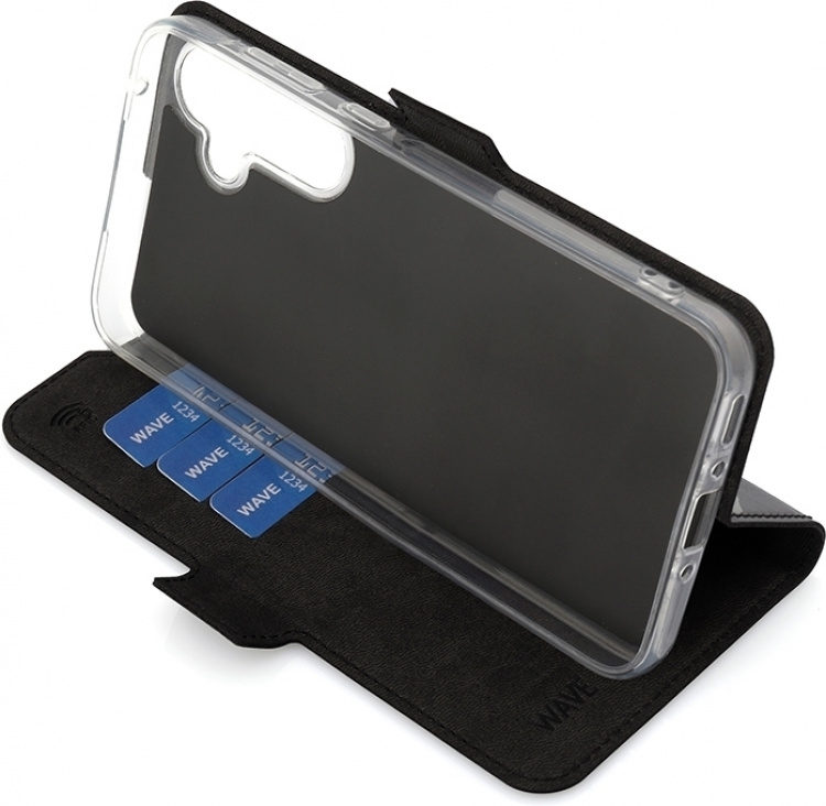 Wave BookCase beskyttelsesveske, Samsung Galaxy A35 5G, svart