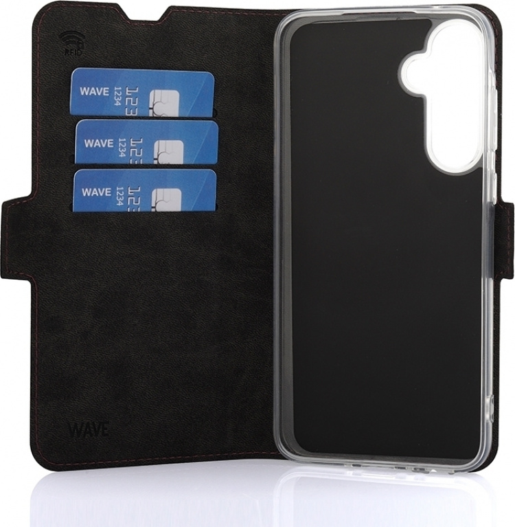 Wave BookCase-etui, Samsung Galaxy A35 5G, Smoky Sangria