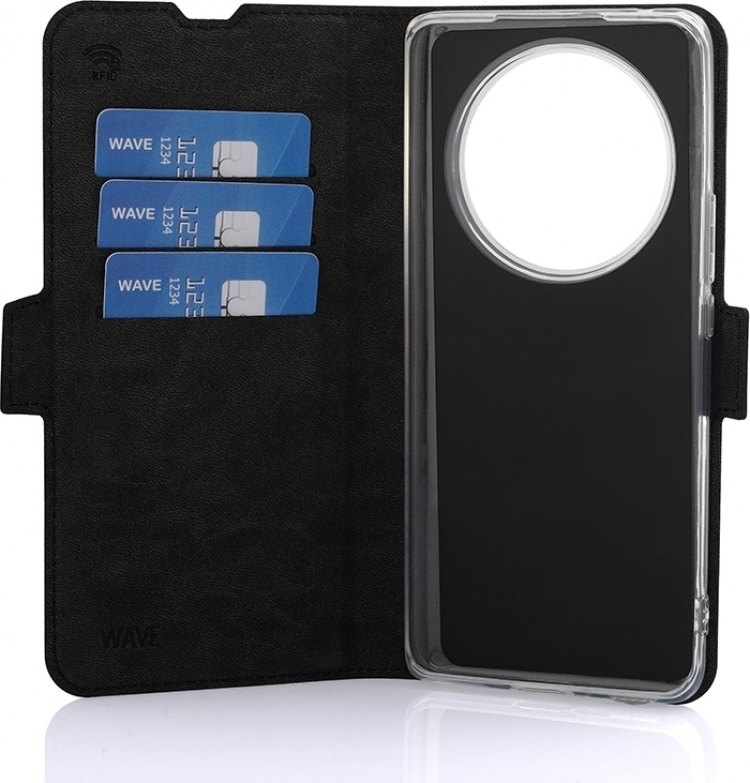 Wave BookCase beskyttelsesveske, Honor Magic6 Lite, svart