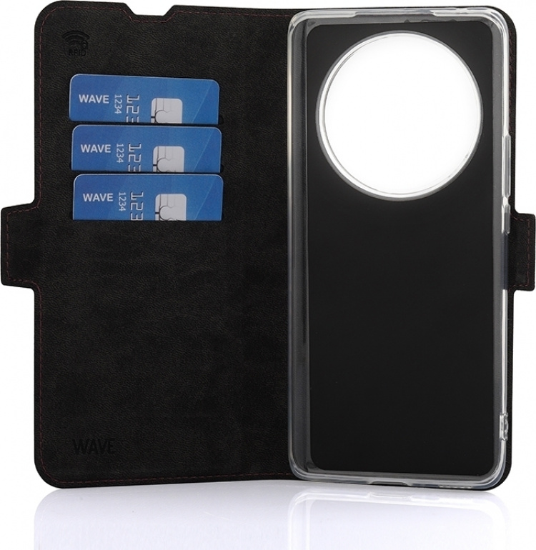 Wave BookCase beskyttelsesveske, Honor Magic6 Lite, Smoky Sangria