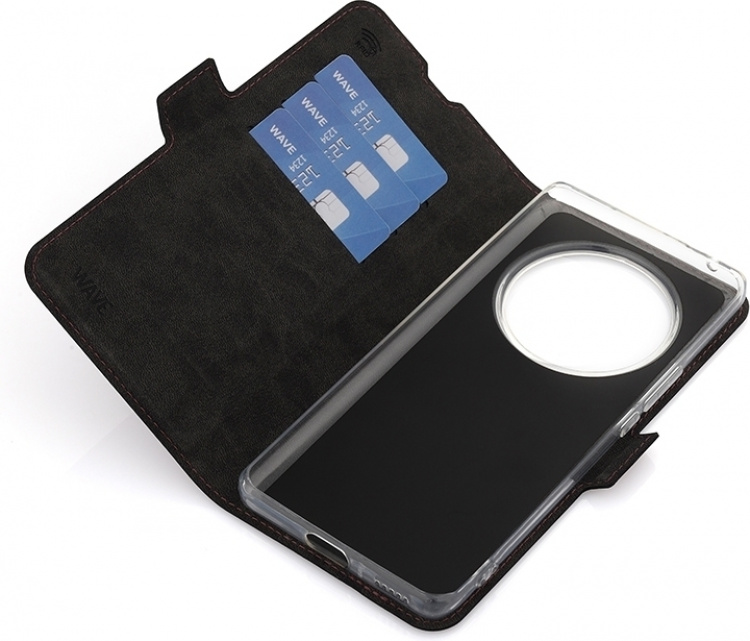 Wave BookCase beskyttelsesveske, Honor Magic6 Lite, Smoky Sangria