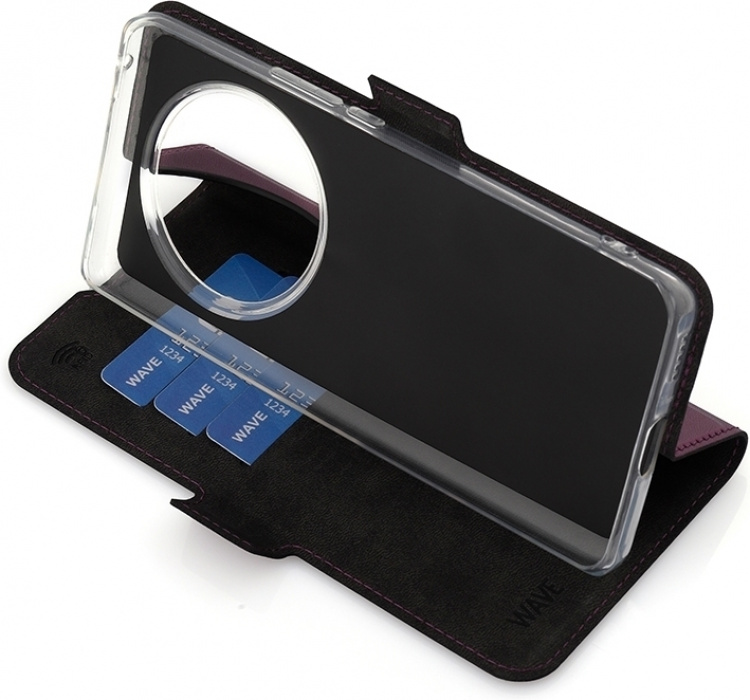 Wave BookCase beskyttelsesveske, Honor Magic6 Lite, Smoky Sangria