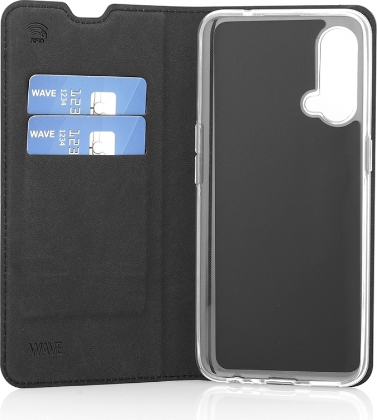 Wave BookCase beskyttelsesetui, OnePlus Nord CE 5G, svart